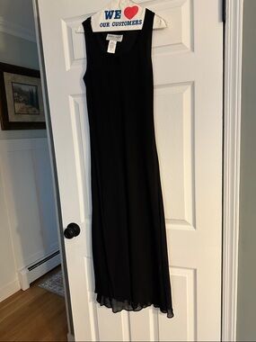 Donna Ricco Black Sleeveless Maxi Dress